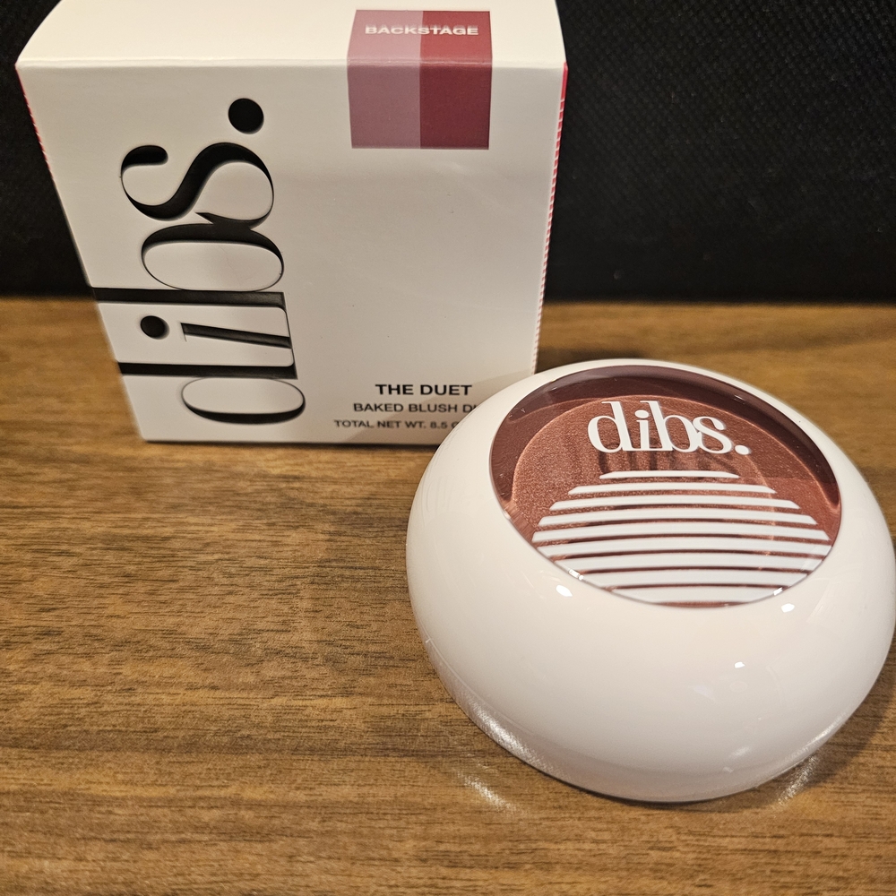 dibs. THE DUET Baked Blush Duo Backstage Vegan Cruelty-Free Shimmer Powder